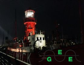 Lighting up the Helwick light house vessell 91